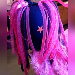 Custom  torso to waist length neon pink cyberlox made by me